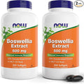 Now Boswellia Extract 500 mg, 200 Softgels (Pack of 2) - Standardized Extract Supplement