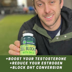CLEAN MACHINE Cell Block 80 - Natural Vegan Testosterone Support Supplement, Estrogen, DHT & Cortisol Blocker - Prostate Health Supplement with KSM-66 Ashwagandha - 60 Veggie caps