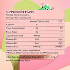 Lofei Alpha Lipoic Acid Gummies 600mg with Vitamin B1,B6 & B12,Sugar Free,ALA Supplement for Energy* & Vi*tality,High Absorption,Non-GMO, Vegan, Gluten-Free,Raspberry Flavor,60 Gummies