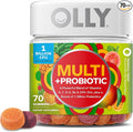 OLLY Multi + Probiotic Adult Multivitamin Gummy, Digestive and Immune System Support,* Chewable Supplement, Tropical Flavored, 35 Day Supply - 70 Count