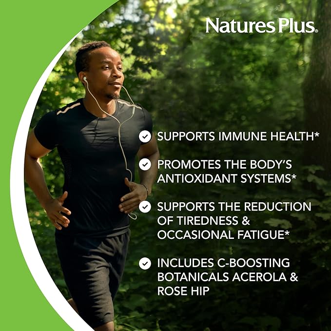 NaturesPlus Super C Complex, Sustained Release - 90 Tablets - 1000mg Vitamin C + 500mg Bioflavonoids - Vegetarian, Gluten Free - 90 Servings