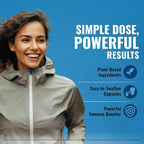 10-In-1 Immune Support Supplement: Immune Boosters for Adults & Kids Daily Immunity Defense with Key Immune System Vitamins Zinc, Vitamin C and D, Plus Elderberry, Quercetin, Echinacea & More, 60 Caps