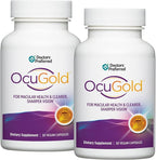 DOCTORS' PREFERRED Clinical-Grade OcuGold Eye Vitamins with Lutein and Zeaxanthin for Macula & Retina Health, Digital Eye Strain, Eye Fatigue and Visual Performance | 60 Vegan Capsules