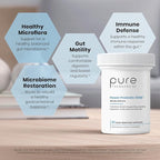 Pure Therapro Rx Power Probiotic 100B | 30 Acid Resistant Capsules - 1 Month Supply | 4 Proven Strains 100 Billion CFU | Flora Balance & Digestion | NO Refrigeration Required | Non-GMO | Zero Fillers