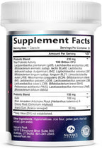 Probiotics for Digestive Gut Health - 100 Billion CFU Per Capsule, 16 Premium Strains & Prebiotics - Best Probiotics for Women & Men, Occasional Constipation, Gas, Immune Health Support - 30 Capsules