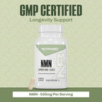NutraBio NMN - NAD Supplement, Longevity Support, Boost NAD Levels, Increase Cellular Energy, Brain Health, Healthy Aging- 60 Servings- 60 Capsules