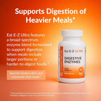 Eat E-Z Ultra Advanced Digestive Enzyme Supplement – Broad-Spectrum Multi-Enzyme Formula for Heavier & Harder-to-Digest Meals – Supports Occasional Bloating, Gas & Indigestion – 90 Vegetarian Capsules