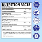 2 Pack NAD Supplements for Women & Men, Liposomal NAD Nicotinamide Riboside Resveratrol 900mg w. Resveratrol, Quercetin, Collagen, Niacin, Biotin Support Anti-Aging, Longevity, Energy, Focus