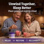 Magnesium Glycinate Powder for Sleep - Magnesium Sleep Aid Without Melatonin - Natural Sleep Drink Mix with GABA, L-Theanine, Apigenin, Valerian & Lemon Balm