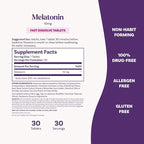 Natrol Melatonin 10mg Fast Dissolve Tablets - Strawberry Flavor, 30 Count, Sleep Support, Fast Dissolve Melatonin for Adults, 30-Day Supply
