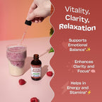 KSM-66 Ashwagandha Liquid Drops – Vegan, GMO Free & Fast Absorbing Form – Ashwagandha Supplements for Daily Wellness Support – Promotes Focus and Clarity – Supports Daily Vitality (Mixed Berry, 60ml)