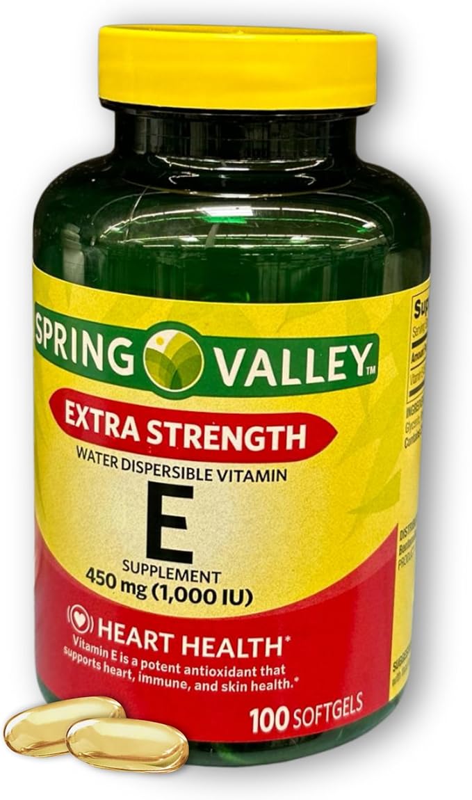 Vitamin E- 1000 iu softgels 100ct (Pack of 1), Boxed by Fusion Shop Store