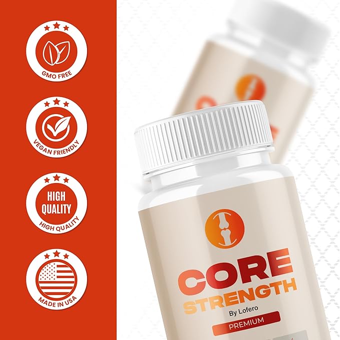 (5 Pack) Core Strength Capsules, CoreStrength Premium Supplement Joint Vitamins Support with Advanced Maximum Strength & Wellness Formula, All-Natural Ingredients Overall Health Reviews Pills (300 ct)