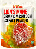 Ellie's Best Lions Mane Mushroom Extract Powder Supplement Organic 228 Servings - Double Extracted for Highest Potency - Dissolves in Coffee, Tea, Juice etc. 8oz