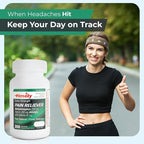 TIME-Cap Labs Extra Strength Acetaminophen 250mg with Aspirin 250mg & Caffeine 65mg Caplets - Triple Action Pain Reliever for Migraines & Headache Relief, Muscle Aches & Body Pain (200 Count)