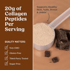 Bulletproof Chocolate Collagen Protein Powder with MCT Oil, 19g Protein, 17.6 Oz, Collagen Peptides and Amino Acids for Healthy Skin, Bones and Joints