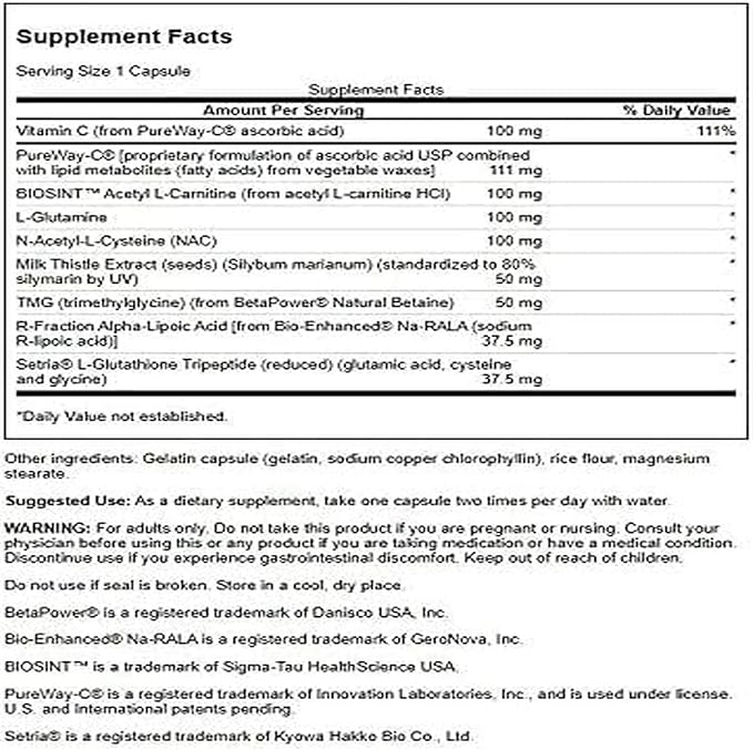 Swanson Dr. Stephen Langer's Glutathione Precursor Complex 60 Capsules
