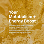 Proper, The Yellows Metabolism and Energy Boost, Sugar Free Energy Drink Powder with 100mg Caffeine. 30 Servings, Pineapple Mango Drink Mix for Men and Women