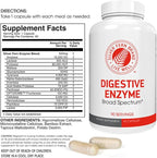 Silver Fern Brand Ultimate Digestive Enzyme Supplement - 1 Bottle = 90 Capsules - High Potency, Multi Enzyme - Digestive Comfort & Food Tolerance - Hemicullulase, Peptidase, Maltase, More
