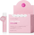 Swedish Collagen Deluxe | 12,500 mg Hydrolyzed Marine Collagen Liquid Supplement - 30 x 25 ml Daily Shots | Hyaluronic Acid, Biotin and Vitamin C for Healthy Hair, Skin, Nails and Joints | Sugar-Free
