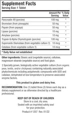 Biotics Research Intenzyme Forte™ Proteolytic Pancreatic Enzymes, Pancreatin, Bromelain, Papain, Lipase, Amylase–Supplement Supports Healthy Protein Digestion–Immune & Circulatory Function 50 Tablets