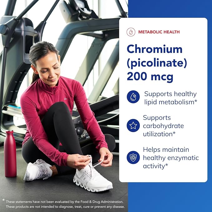 Pure Encapsulations Chromium (Picolinate) 200 mcg | Hypoallergenic Supplement for Healthy Lipid and Carbohydrate Metabolism Support* | 60 Capsules