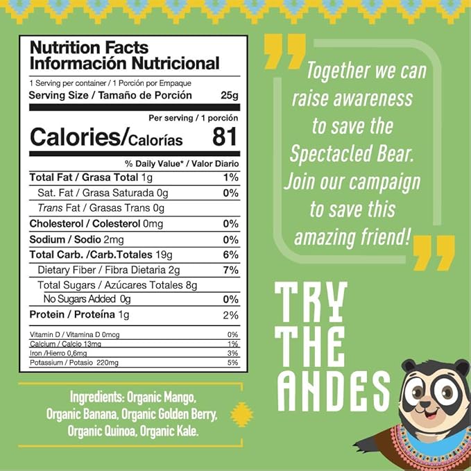 Wipala KIDS Organic Fruit Bars, Mango & Kale, Vegan, Non-GMO, Healthy Snack (12 Pack)