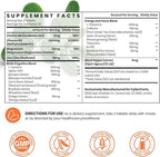 17-in-1 Brain Supplements for Memory and Focus - Nootropic Formula for Concentration, Clarity, Energy & Focus - Natural Caffeine Blend with Vitamins, Amino Acids & Herbal Extracts - 120 Tablets