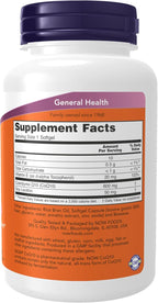 NOW Foods Supplements, CoQ10 600 mg, Maximum Strength with Vitamin E & Lecithin, 60 Softgels