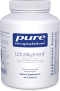 Pure Encapsulations UltraNutrient - Minerals & Multivitamins - Supports Liver & Heart Health* - Supplement for Antioxidants - with Vitamin C, CoQ10 - Non-GMO * Gluten-Free - 360 Capsules