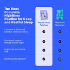 peppy Sleep Patches 3 Pack 90 Count - Nighttime Herbal Patch with Valerian, Hops & Natural Botanicals - Gentle Restful Sleep Aid Transdermal Patch for Adults - Relaxation Support