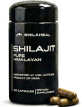 Natural Himalayan Shilajit Capsules - High Fulvic Acid & 85+ Trace Minerals, Lab-Tested for Purity, Natural Supplement for Immune Support & Cognitive Health, 60 Vegan Capsules