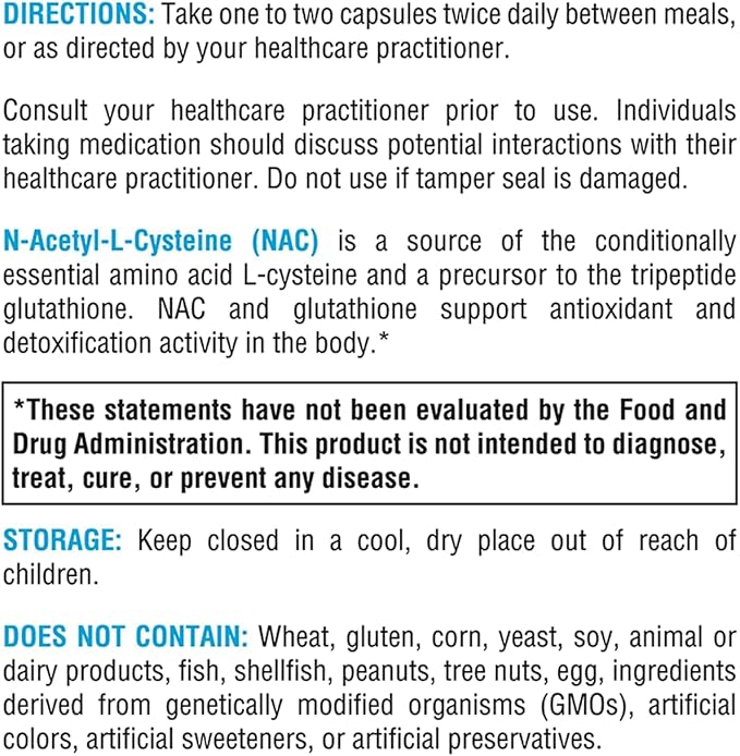 XYMOGEN NAC - 1200 mg per Serving - N-Acetyl-Cysteine Antioxidant Amino Acid - Supports Antioxidant Activity - Vegetarian, Non-GMO & Gluten Free - 120 Capsules