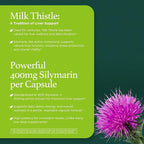 High Potency Silymarin 400mg Milk Thistle Extract 500mg for Optimal Liver Health & Detox Antioxidant Support | 60 Vegan Capsules – Innervis Nutrition