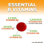 B-12 Vitamin Energy Drops (Methylcobalamin) Extra Strength Super B Complex - Sublingual B12 Liquid for Immune Support, Heart Health & Cellular Energy Support, Raspberry Flavored - 2 Fl Oz