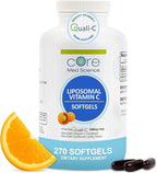 Core Med Science Liposomal Vitamin C 1000mg, 270 Softgels - Non-GMO Natural Liposomal Vitamin C Supplement that Promotes Healthy Skin - Immune System Booster for Adults, Supports Collagen Formation