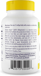 Healthy Origins® CoQ10 300 mg – Natural Trans-Isomer Ubiquinone – Yeast Fermented, Supports Heart Health & Cellular Energy – Non-GMO 30 Softgels