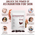 Astaxanthin 12mg, 120 Softgels, 4 Month Supply, Premium Astaxanthin Antioxidant Supplements with Antioxidant Activity, Supports Eye, Immune, Joint, Skin Health, Internal Circulation