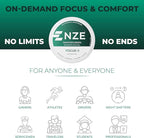 NZE Caffeine Free Nootropic Pouches (Wintergreen) - Nootropic Pouches with Alpha GPC, L-Tyrosine & L-Theanine - No Sugar or Artificial Sweeteners - 15 Pouches Per Can - 5 Pack