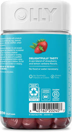 OLLY Goodbye Stress Gummy,GABA,L-Theanine,Lemon Balm,Stress Relief Supplement,Berry -,74 Count (Pack of 2)