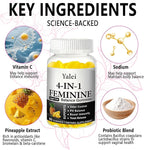4-in-1 Nuora Premium Feminine Balance Gummies & PH Balance Gummies for Women - Immune Support & Healthy Odor & Flora - Vegan,Non-GMO - Hawaiian Pineapple,60 Count