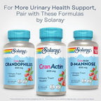SOLARAY CranActin Cranberry Extract 400 mg - Cranberry Supplements for Women and Men - Bladder and Urinary Tract Health Support with Vitamin C - Vegan, 60-Day Guarantee (60 CT)