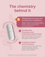 Women's – Probiotic for Women with Cranberry, D-Mannose & Prebiotics – 28 Billion CFU to Support Vaginal, Urinary & Digestive Health – Lactobacillus, Bifidobacterium, Vegan, 30 Capsules