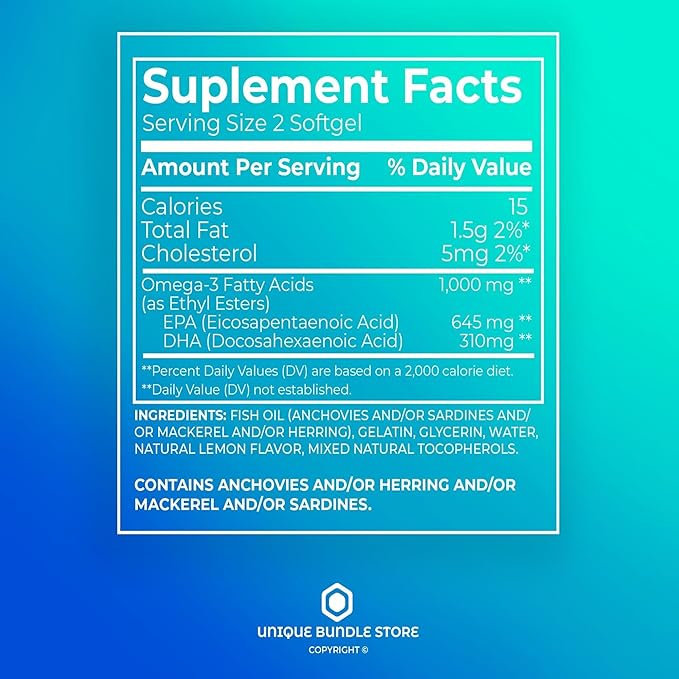 Omega-3 Mini Fish Oil – 120 Mini Softgels, Easy-to-Swallow Omega 3 Fatty Acid Supplements with EPA & DHA, Burpless Fish Oil Omega 3, Lemon Flavor Omega 3 Supplement for Women & Men (Pack of 3)