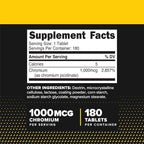 PrimaForce Chromium Picolinate 1000mcg, 180 Tablets