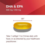 PROTOCOL FOR LIFE BALANCE DHA-500 - DHA 500mg & EPA 250mg - Fish Oil Supplement - Brain Health & Support - Easy Digestion - Non-GMO & Halal - 120 Softgels