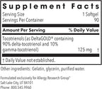 Allergy Research Group ARG Delta-Fraction Tocotrienols 50 mg- 100 mg Tocotrienols per Serving - Antioxidant Support - Hypoallergenic - 90 Servings - 90 Softgels