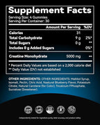Creatine Gummies for Women & Men - 5000mg Pure Creatine Monohydrate Chewables - Sugar Free Pre Workout Gummies for Muscle Growth & Recovery - Vegan, Blueberry, 120 Count (30 Servings)