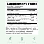 Yuve Naturals Chewable Papaya Enzymes - Sugar-Free Plant-Based Digestive Enzyme Complex for Gas, Bloating & Post-Meal Comfort - Vegan, Non-GMO, Gluten-Free - (2 Pack of 90ct)