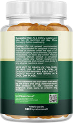 Natures Craft Cleansing Herbal Liver Detox Gummies Liver Support Milk Thistle Gummies with Artichoke Extract Turmeric Curcumin and L-Carnitine - Vegan and Non-GMO - Sweet Lemon (30 Servings)